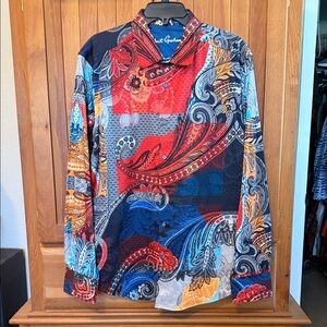 Robert Graham Vibrant Paisley Men's Shirt